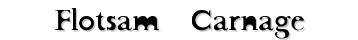 Flotsam Carnage font